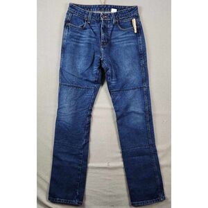 Draggin Jeans Women's Lined Motorcycle Pants Blue Size 6 USA